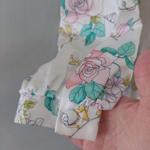 Christian Dior Vintage Lounge Wear nightgown Medium tie neck floor length - Picture 5 of 15